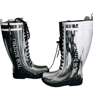 Off-White "For Riding" Rubber Rain Boot size EU 40/ US 10